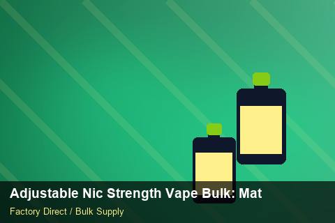 Adjustable Nic Strength Vape Bulk — Adjustable Nic Strength Vape Bulk: Material & Ingredients — COA Content photo 1