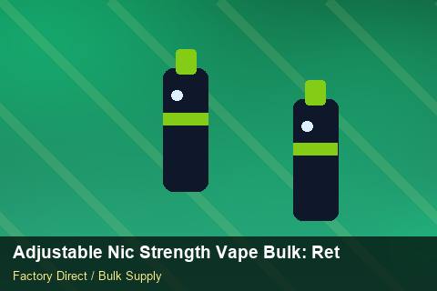 Adjustable Nic Strength Vape Bulk — Adjustable Nic Strength Vape Bulk: Returns & Warranty — COA Content photo 1
