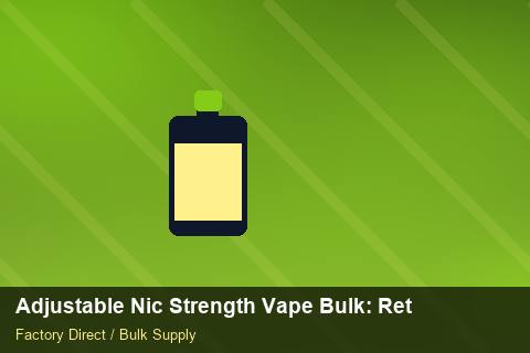 Adjustable Nic Strength Vape Bulk — Adjustable Nic Strength Vape Bulk: Returns & Warranty — COA Content photo 2