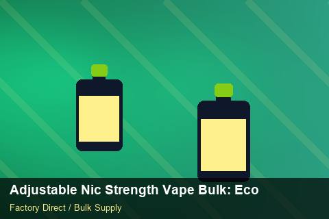 Adjustable Nic Strength Vape Bulk — Adjustable Nic Strength Vape Bulk: Eco-Friendly Materials — COA Content photo 1