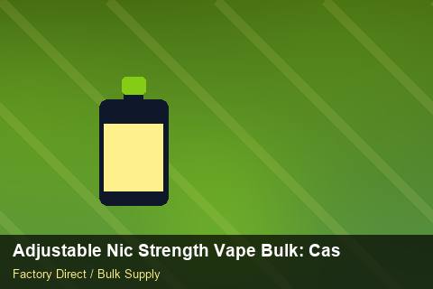 Adjustable Nic Strength Vape Bulk — Adjustable Nic Strength Vape Bulk: Case Studies — COA Content photo 2