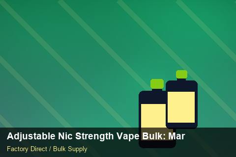 Adjustable Nic Strength Vape Bulk — Adjustable Nic Strength Vape Bulk: Margin Calculator — COA Content photo 1