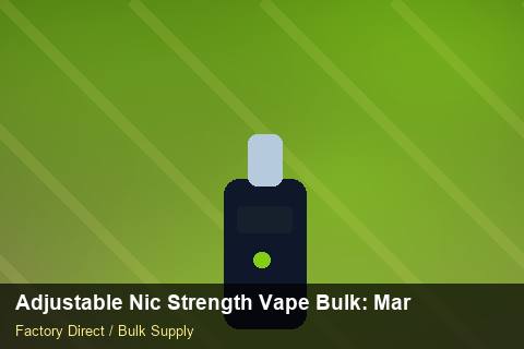 Adjustable Nic Strength Vape Bulk — Adjustable Nic Strength Vape Bulk: Margin Calculator — COA Content photo 2