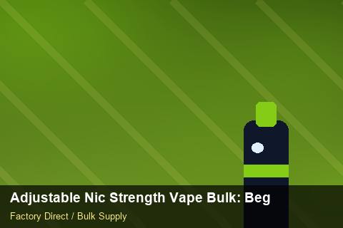 Adjustable Nic Strength Vape Bulk — Adjustable Nic Strength Vape Bulk: Beginner's Guide — COA Content photo 1
