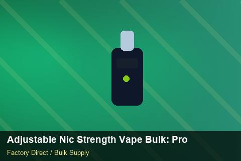 Adjustable Nic Strength Vape Bulk — Adjustable Nic Strength Vape Bulk: Procurement Checklist — COA Content photo 2