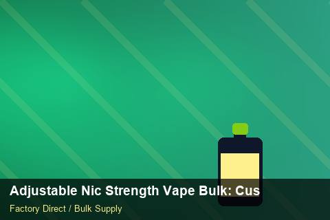Adjustable Nic Strength Vape Bulk — Adjustable Nic Strength Vape Bulk: Customs Documentation — Air Freight Rules photo 2