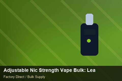 Adjustable Nic Strength Vape Bulk — Adjustable Nic Strength Vape Bulk: Lead Time & MOQ — Air Freight Rules photo 2