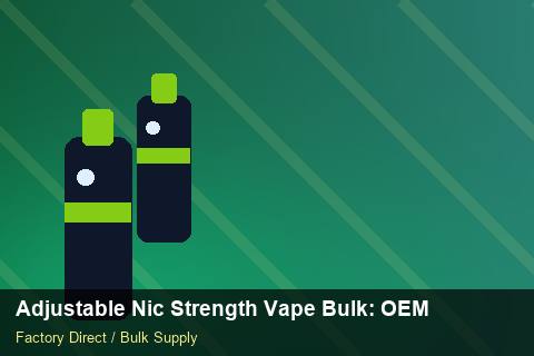 Adjustable Nic Strength Vape Bulk — Adjustable Nic Strength Vape Bulk: OEM & ODM Service — Air Freight Rules photo 2