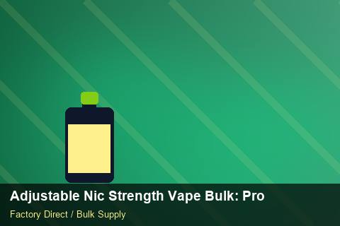Adjustable Nic Strength Vape Bulk — Adjustable Nic Strength Vape Bulk: Production Capacity — Air Freight Rules photo 1