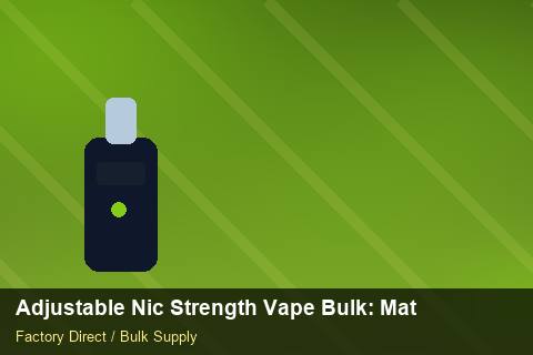 Adjustable Nic Strength Vape Bulk — Adjustable Nic Strength Vape Bulk: Material & Ingredients — Air Freight Rules photo 2