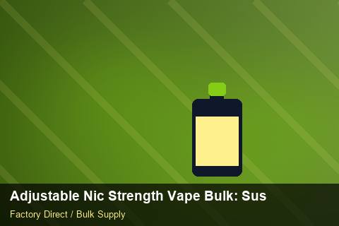 Adjustable Nic Strength Vape Bulk — Adjustable Nic Strength Vape Bulk: Sustainability — Air Freight Rules photo 1