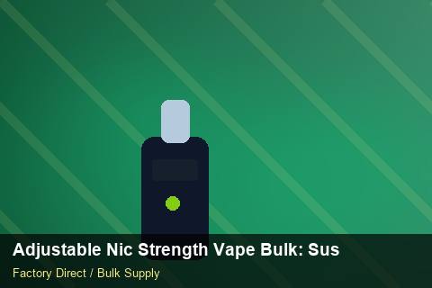 Adjustable Nic Strength Vape Bulk — Adjustable Nic Strength Vape Bulk: Sustainability — Air Freight Rules photo 2