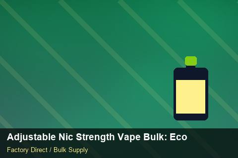 Adjustable Nic Strength Vape Bulk — Adjustable Nic Strength Vape Bulk: Eco-Friendly Materials — Air Freight Rules photo 1