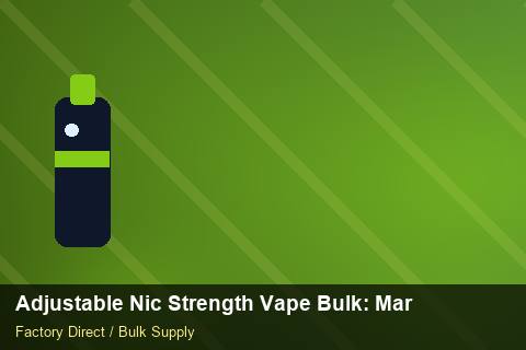Adjustable Nic Strength Vape Bulk — Adjustable Nic Strength Vape Bulk: Market Comparison — Air Freight Rules photo 2