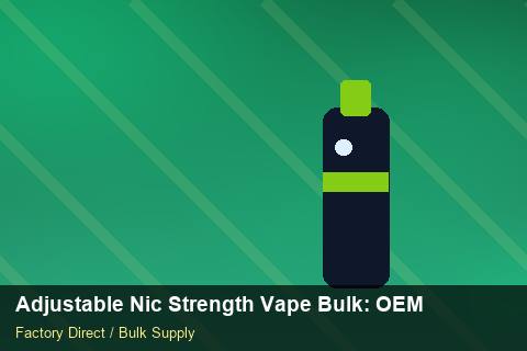 Adjustable Nic Strength Vape Bulk — Adjustable Nic Strength Vape Bulk: OEM & ODM Service — Sea Freight Rules photo 2