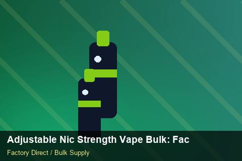 Adjustable Nic Strength Vape Bulk — Adjustable Nic Strength Vape Bulk: Factory Audit Report — Sea Freight Rules photo 2