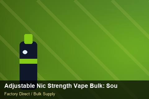 Adjustable Nic Strength Vape Bulk — Adjustable Nic Strength Vape Bulk: Sourcing Workflow — Sea Freight Rules photo 1