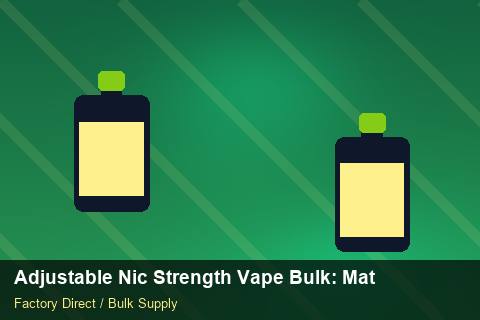 Adjustable Nic Strength Vape Bulk — Adjustable Nic Strength Vape Bulk: Material & Ingredients — Sea Freight Rules photo 1