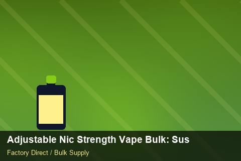 Adjustable Nic Strength Vape Bulk — Adjustable Nic Strength Vape Bulk: Sustainability — Sea Freight Rules photo 1