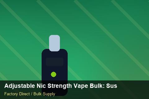 Adjustable Nic Strength Vape Bulk — Adjustable Nic Strength Vape Bulk: Sustainability — Sea Freight Rules photo 2