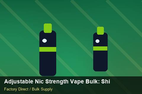 Adjustable Nic Strength Vape Bulk — Adjustable Nic Strength Vape Bulk: Shipping & Logistics — Rail Options photo 1