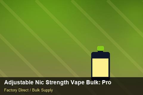 Adjustable Nic Strength Vape Bulk — Adjustable Nic Strength Vape Bulk: Procurement Strategy — Rail Options photo 1