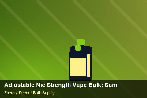 Adjustable Nic Strength Vape Bulk — Adjustable Nic Strength Vape Bulk: Sample Policy — Rail Options photo 2
