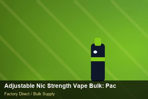 Adjustable Nic Strength Vape Bulk — Adjustable Nic Strength Vape Bulk: Packaging Standards — Rail Options photo 2