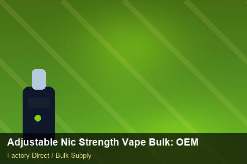 Adjustable Nic Strength Vape Bulk — Adjustable Nic Strength Vape Bulk: OEM & ODM Service — Rail Options photo 1