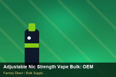 Adjustable Nic Strength Vape Bulk — Adjustable Nic Strength Vape Bulk: OEM & ODM Service — Rail Options photo 2