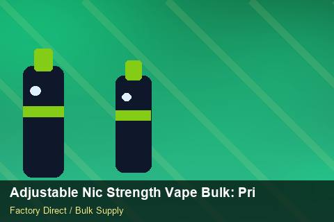 Adjustable Nic Strength Vape Bulk — Adjustable Nic Strength Vape Bulk: Private Label Options — Rail Options photo 1