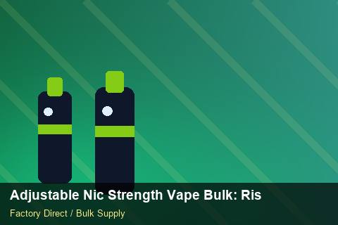 Adjustable Nic Strength Vape Bulk — Adjustable Nic Strength Vape Bulk: Risk Management — Rail Options photo 1