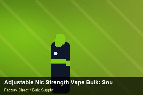Adjustable Nic Strength Vape Bulk — Adjustable Nic Strength Vape Bulk: Sourcing Workflow — Rail Options photo 1