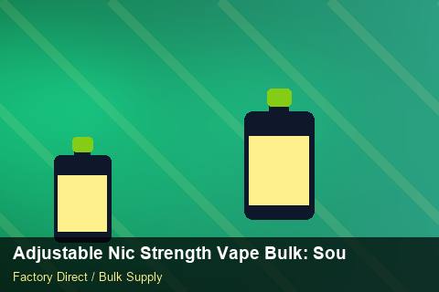 Adjustable Nic Strength Vape Bulk — Adjustable Nic Strength Vape Bulk: Sourcing Workflow — Rail Options photo 2