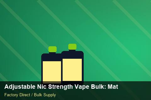 Adjustable Nic Strength Vape Bulk — Adjustable Nic Strength Vape Bulk: Material & Ingredients — Rail Options photo 1