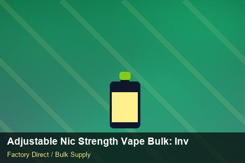 Adjustable Nic Strength Vape Bulk — Adjustable Nic Strength Vape Bulk: Inventory Management — Rail Options photo 2