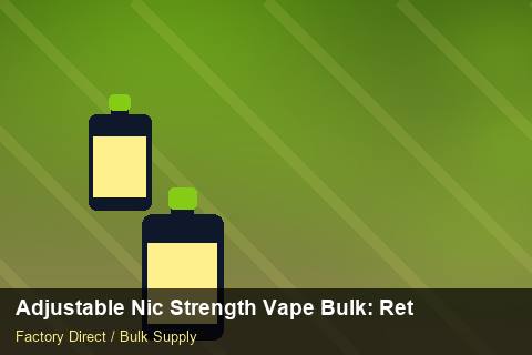 Adjustable Nic Strength Vape Bulk — Adjustable Nic Strength Vape Bulk: Returns & Warranty — Rail Options photo 2