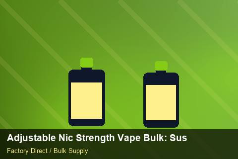 Adjustable Nic Strength Vape Bulk — Adjustable Nic Strength Vape Bulk: Sustainability — Rail Options photo 1