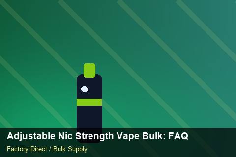 Adjustable Nic Strength Vape Bulk — Adjustable Nic Strength Vape Bulk: FAQ — Rail Options photo 2