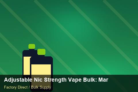 Adjustable Nic Strength Vape Bulk — Adjustable Nic Strength Vape Bulk: Margin Calculator — Rail Options photo 1
