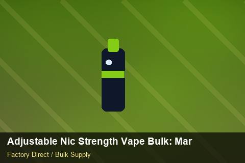 Adjustable Nic Strength Vape Bulk — Adjustable Nic Strength Vape Bulk: Market Comparison — Rail Options photo 2