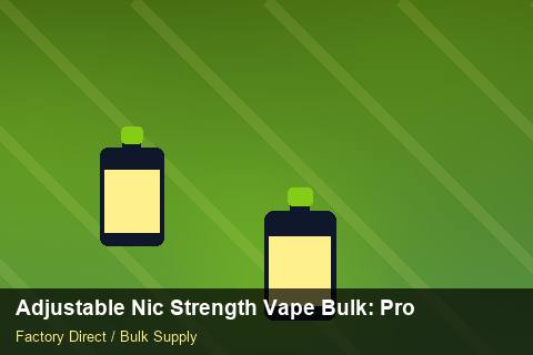 Adjustable Nic Strength Vape Bulk — Adjustable Nic Strength Vape Bulk: Procurement Checklist — Rail Options photo 1