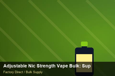 Adjustable Nic Strength Vape Bulk — Adjustable Nic Strength Vape Bulk: Supplier Vetting — Rail Options photo 2