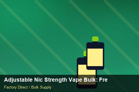 Adjustable Nic Strength Vape Bulk — Adjustable Nic Strength Vape Bulk: Freight Insurance — Rail Options photo 1