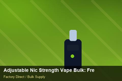 Adjustable Nic Strength Vape Bulk — Adjustable Nic Strength Vape Bulk: Freight Insurance — Rail Options photo 2