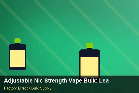 Adjustable Nic Strength Vape Bulk — Adjustable Nic Strength Vape Bulk: Lead Time & MOQ — Courier Limits photo 1
