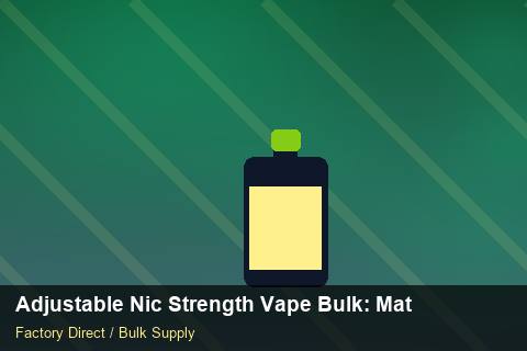 Adjustable Nic Strength Vape Bulk — Adjustable Nic Strength Vape Bulk: Material & Ingredients — Courier Limits photo 1