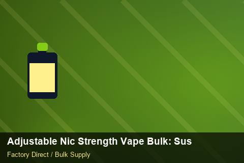 Adjustable Nic Strength Vape Bulk — Adjustable Nic Strength Vape Bulk: Sustainability — Courier Limits photo 1