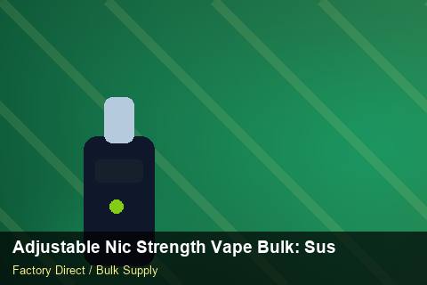 Adjustable Nic Strength Vape Bulk — Adjustable Nic Strength Vape Bulk: Sustainability — Courier Limits photo 2