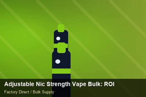 Adjustable Nic Strength Vape Bulk — Adjustable Nic Strength Vape Bulk: ROI Analysis — Courier Limits photo 1